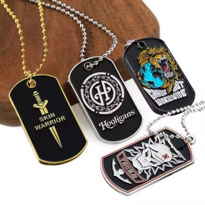 Personalized Custom Metal Military Dog Tag with Logo