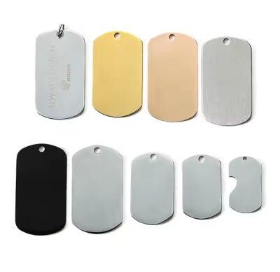 Personalized Custom Metal Military Dog Tag with Logo