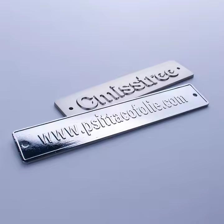 Custom New Etched Metal Tags for Industrial and Brand Use