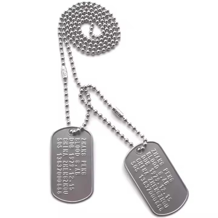 Custom Etched Pendant Metal Tags with Logo for Jewelry and Accessories