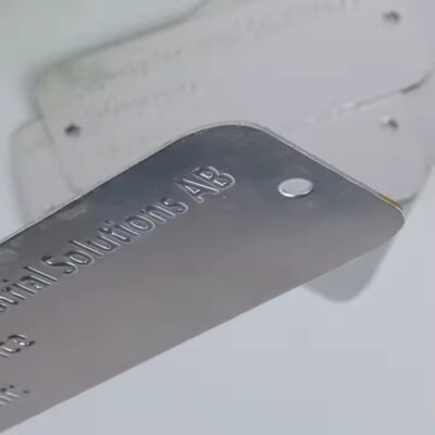 Embossed Aluminum Valve Tag for Industrial Equipment