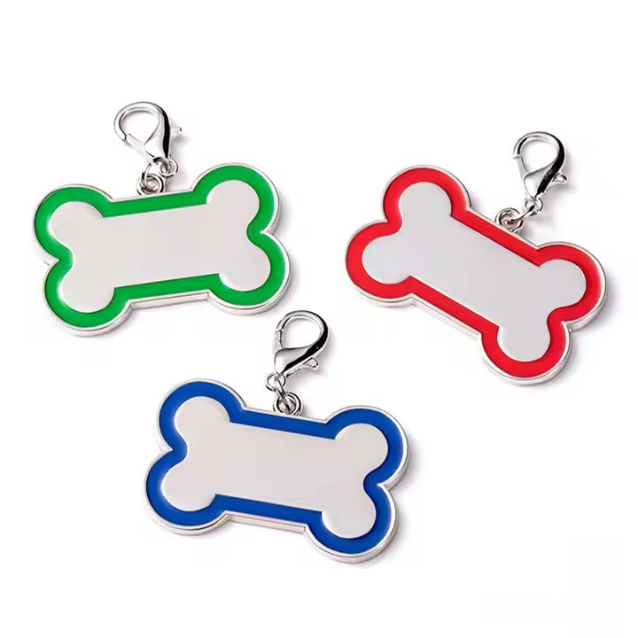 Personalized Bone-Shaped Metal Pet ID Tag