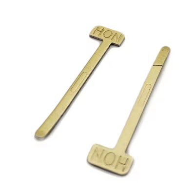 Custom copper stamped cable tags and wire markers for durable wire identification