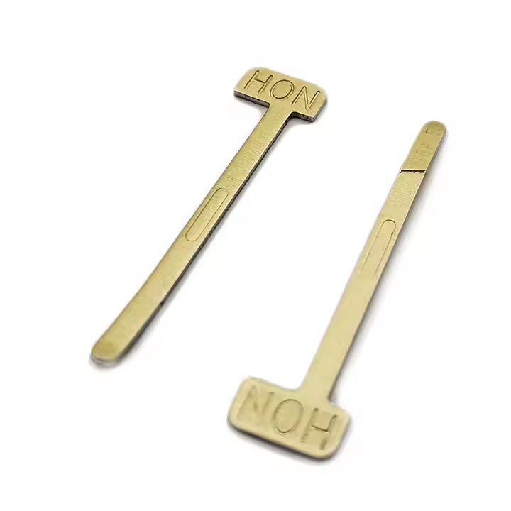 Custom copper stamped cable tags and wire markers for durable wire identification