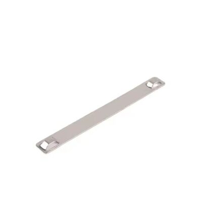 Stainless steel self-locking cable tags and wire markers