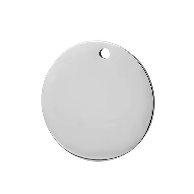DIY Personalized Blank Round Metal Tags for Custom Engraving