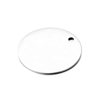 DIY Personalized Blank Round Metal Tags for Custom Engraving