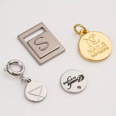 Custom Shaped Metal Tags for Bags and Handbags
