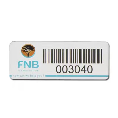 Custom Laser Engraved Barcode Metal Tag for Asset Tracking