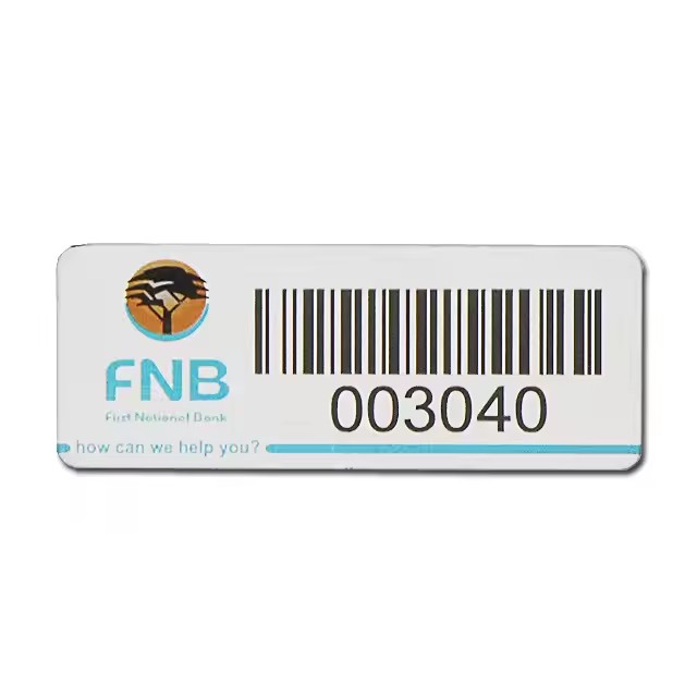 Custom Laser Engraved Barcode Metal Tag for Asset Tracking