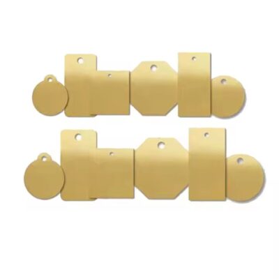 Custom Engraved Colored Metal Valve Tag