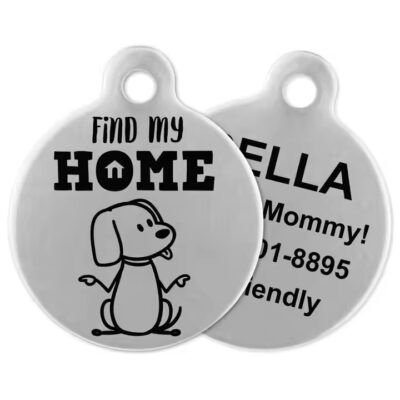 Custom New Style Metal Pet Identification Tag