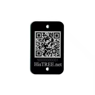 Custom Anodized QR Code Tree Tags for Outdoor Plant Identification