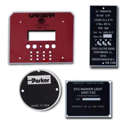 Custom Electrical Panel Tag for Industrial Machinery