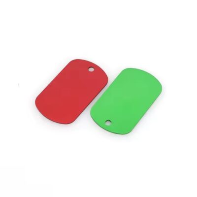 Colorful Anodized Aluminum Dog Tags with Engraving
