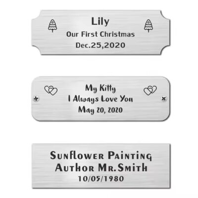Custom self-adhesive laser engraved label for durable equipment marking