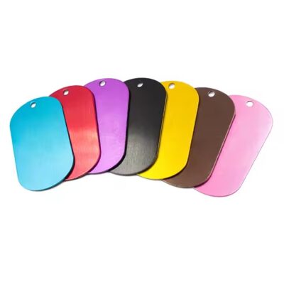 Custom Blank Anodized Aluminum Dog Tags for Engraving