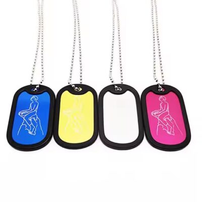 Custom Blank Anodized Aluminum Dog Tags for Engraving