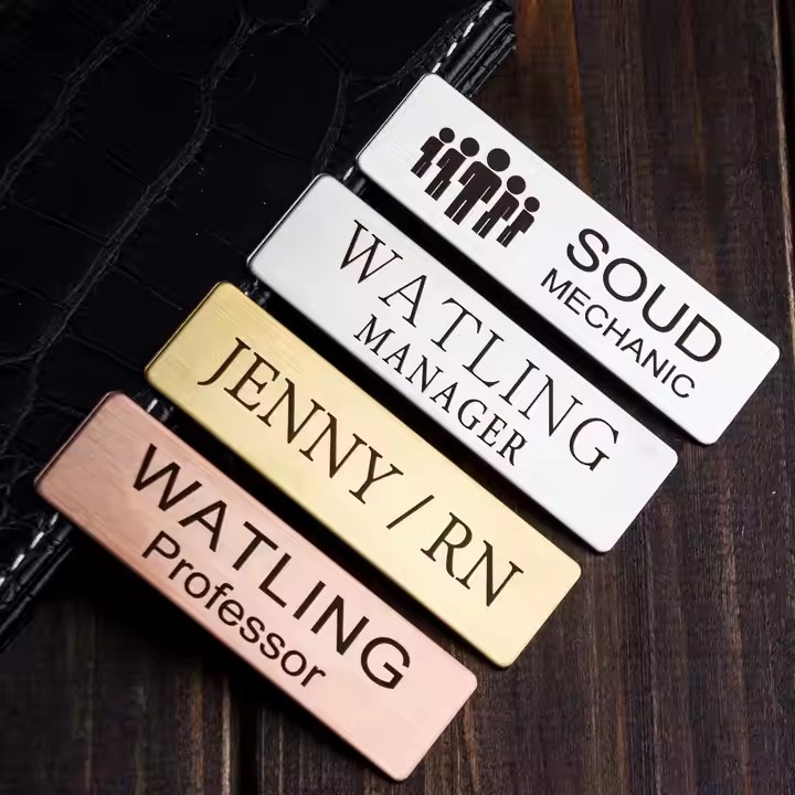 Custom Laser Engraved Name Badge for Hotel Employees