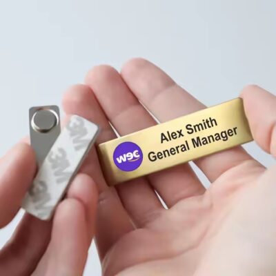 Custom Laser Engraved Name Badge for Hotel Employees