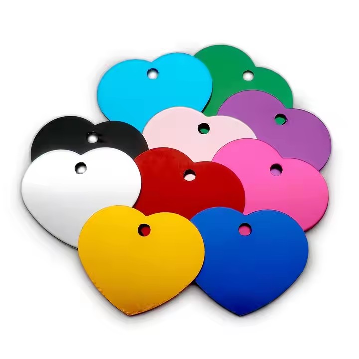 Custom Double-Sided Aluminum Tags with Engraved Text