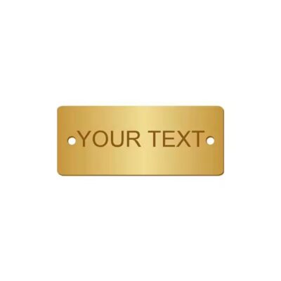 Custom wholesale laser engraved metal tag with personalized text
