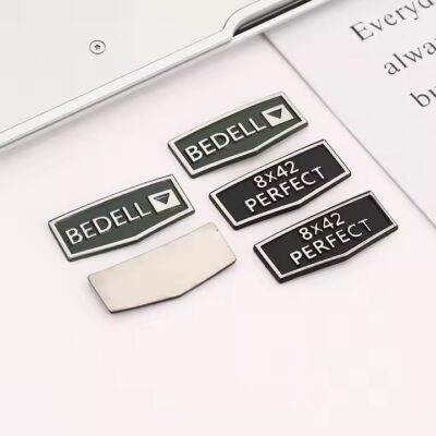 Custom Shaped Metal Tags for Private Clothing Labels