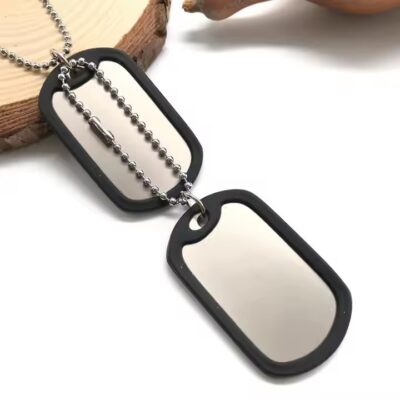 Custom Engraving Metal ID Tags with Hole or Chain