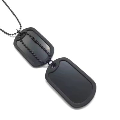 Custom Engraving Metal ID Tags with Hole or Chain