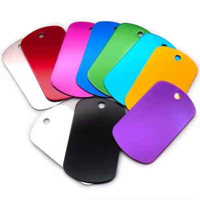 Custom anodized aluminum tags for promotional gifts