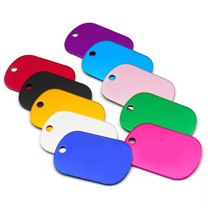 Custom anodized aluminum tags for promotional gifts
