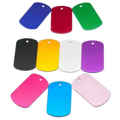 Custom anodized aluminum tags for promotional gifts