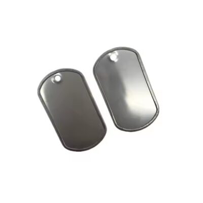 Shiny Stainless Steel Metal Tags with Hole or Chain