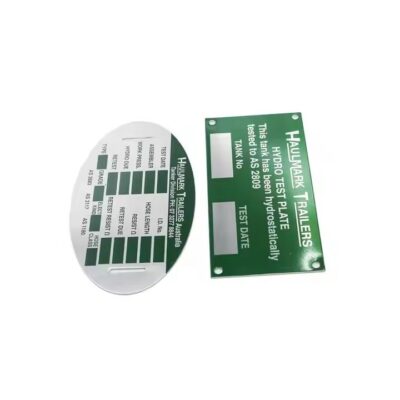 Custom Designed Industrial Metal Tags with Detailed Markings for Equipment