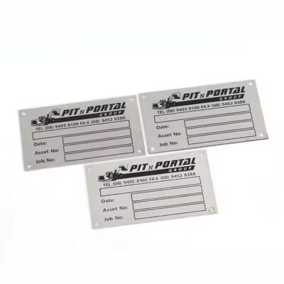 Custom Engraved Aluminum Tags for Equipment Labeling
