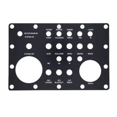 Custom CNC Machined Metal Electrical Panel Tag
