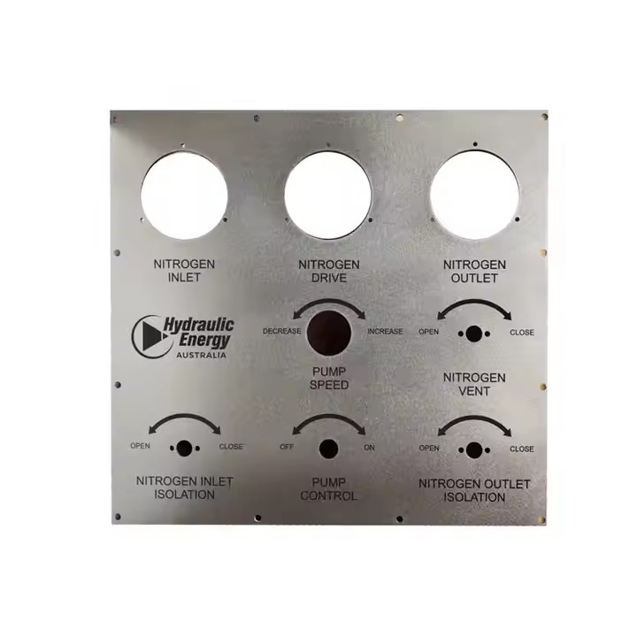 Custom CNC Machined Metal Electrical Panel Tag