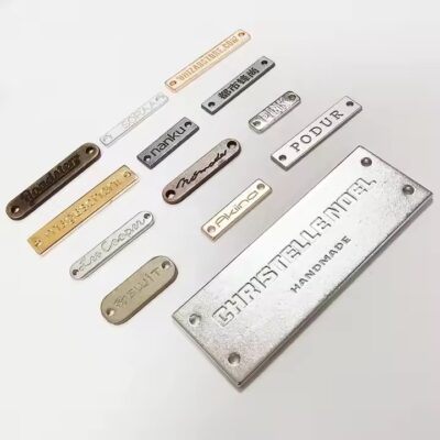 Custom 3D Engraved Metal Brand Tags with Unique Shapes