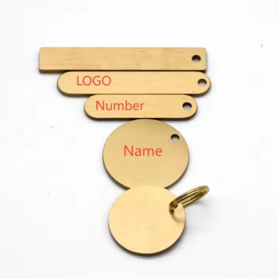 Custom Blank Brass Tags for Engraving and Product Labeling