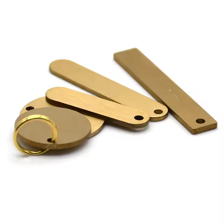 Custom Blank Brass Tags for Engraving and Product Labeling