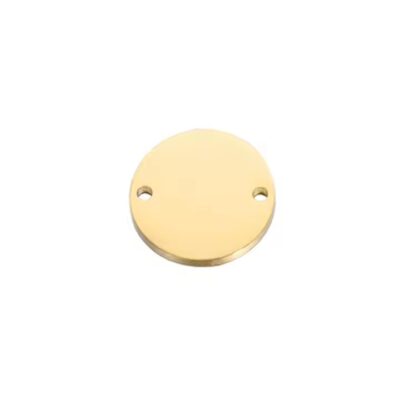 High Polish Stainless Steel Round Metal Tags with Smooth Reflective Surface