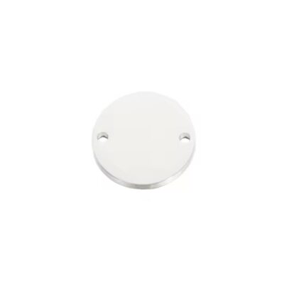 High Polish Stainless Steel Round Metal Tags with Smooth Reflective Surface