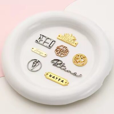 Custom Shaped Metal Tags for Professional Clothing Brand Labeling