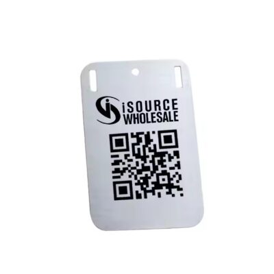 Custom Laser Engraved Metal Tag with QR Code for Industrial Use