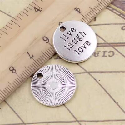 Custom Vintage Etched Metal Tags for Jewelry and Fashion Accessories