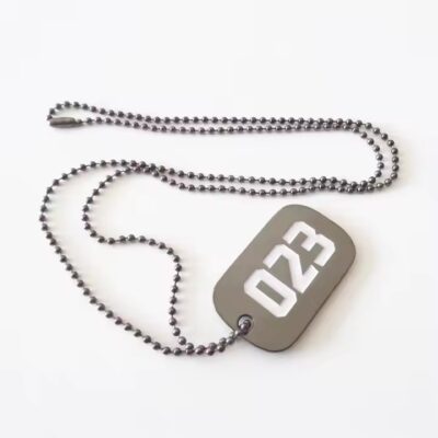 Minimalist Custom Metal Military Dog Tag