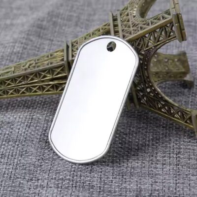 Custom Laser Engraved Stainless Steel Military Dog Tag