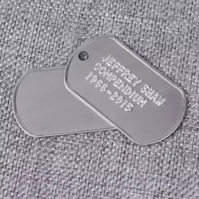 Custom Laser Engraved Stainless Steel Military Dog Tag