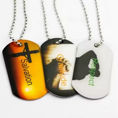 Custom Stainless Steel Fashion Military Dog Tag