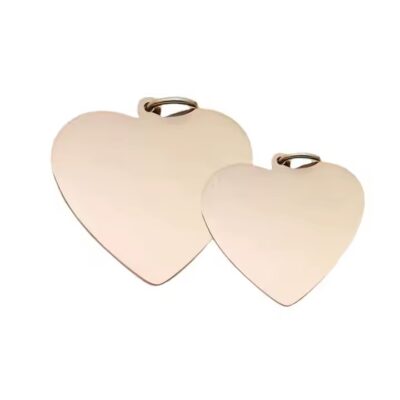 Custom Shaped Stainless Steel Pet ID Tags